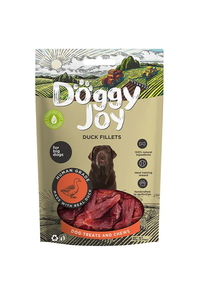 Doggy Joy Duck Fillets Dog Treats 90g Doggy Joy