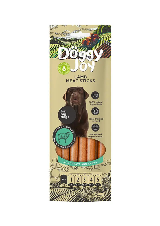Doggy Joy Lamb Meat Sticks Dog Treats 45g Doggy Joy