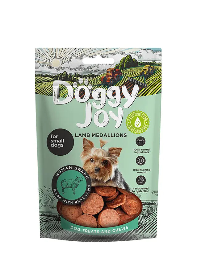 Doggy Joy Lamb Medallions Dog Treats 55g Doggy Joy