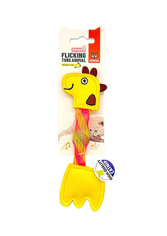 FOFOS Flick Tube Giraffe Cat Toy FOFOS