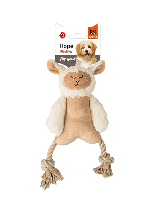 FOFOS Rope Leg Plush Sheep Dog Toy FOFOS