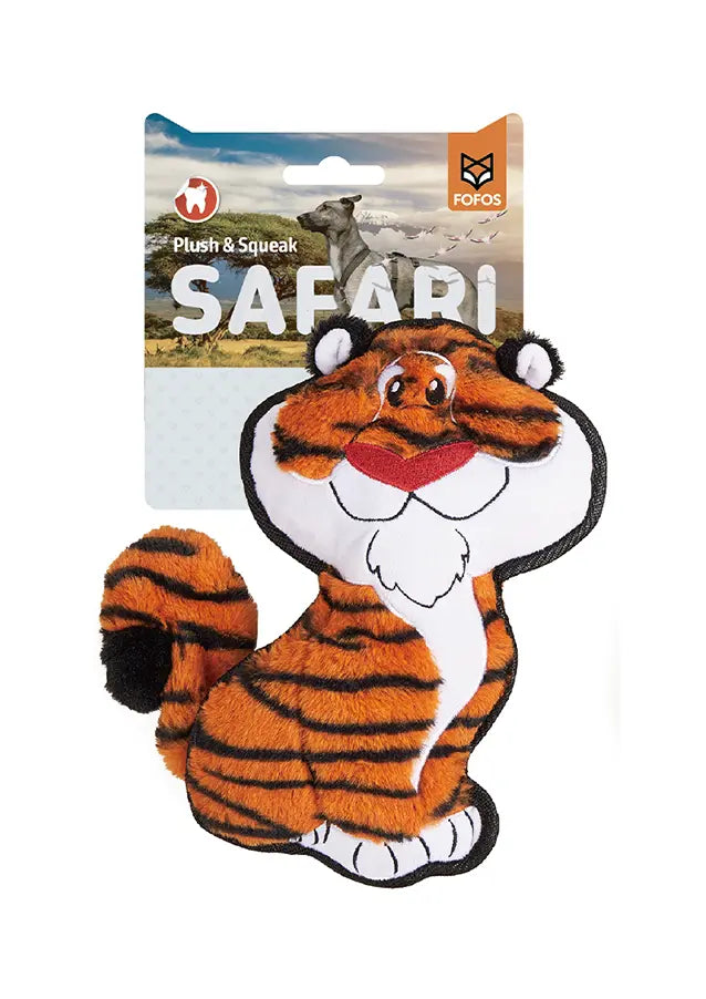 FOFOS Safari Line Tiger Dog Toy FOFOS