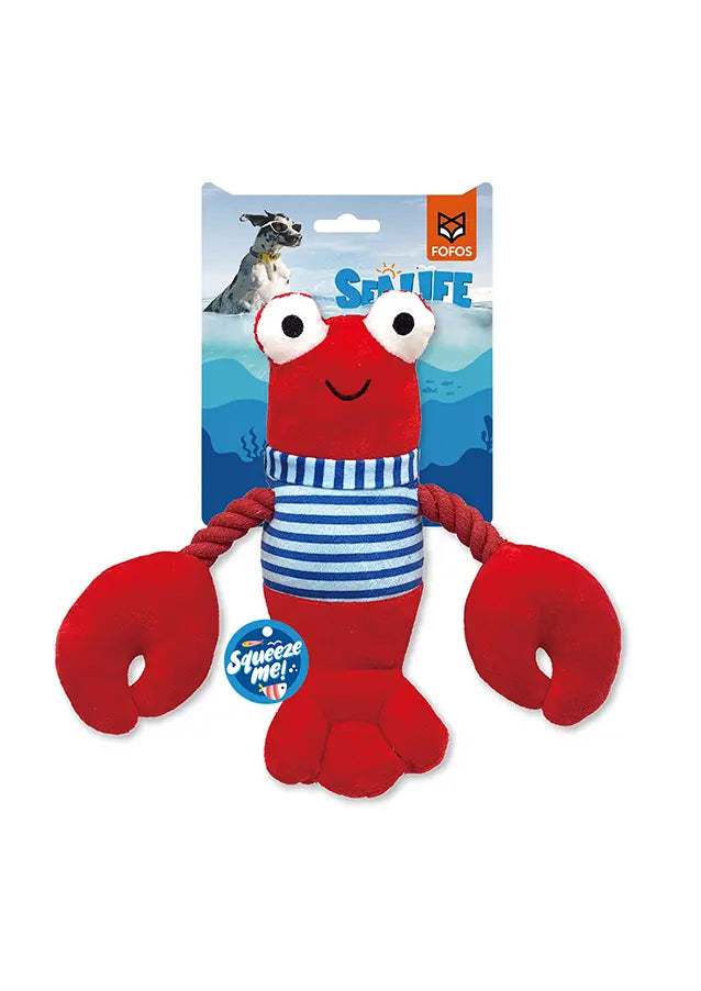 FOFOS Sealife Lobster Dog Toy FOFOS