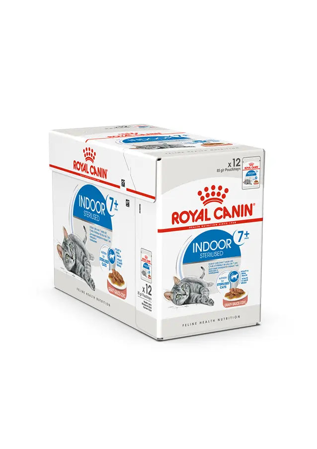Feline Health Nutrition Indoor 7+ (WET FOOD - Pouches) 12 x 85g Royal Canin