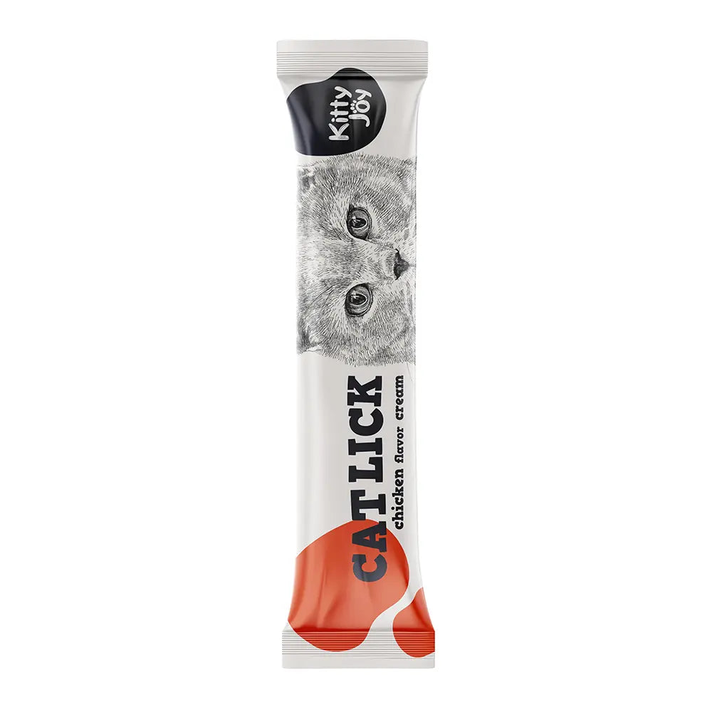 Kitty Joy Cat Lick Chicken Flavor Cream Cat Treats (4x15g) 60g Kitty Joy