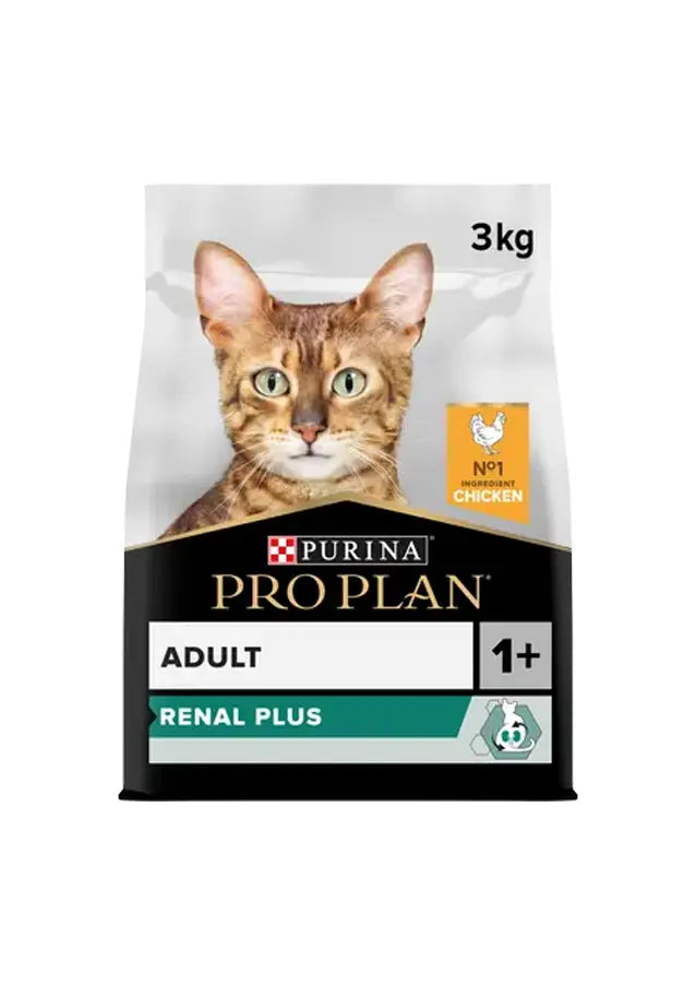 PURINA Pro Plan Adult Renal Plus Everyday Dry Cat Food With Chicken 3KG PURINA Pro Plan