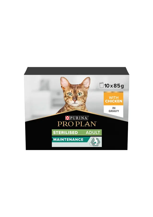 PURINA Pro Plan Sterilised Adult Wet Cat Food Multipack 10x85g PURINA Pro Plan