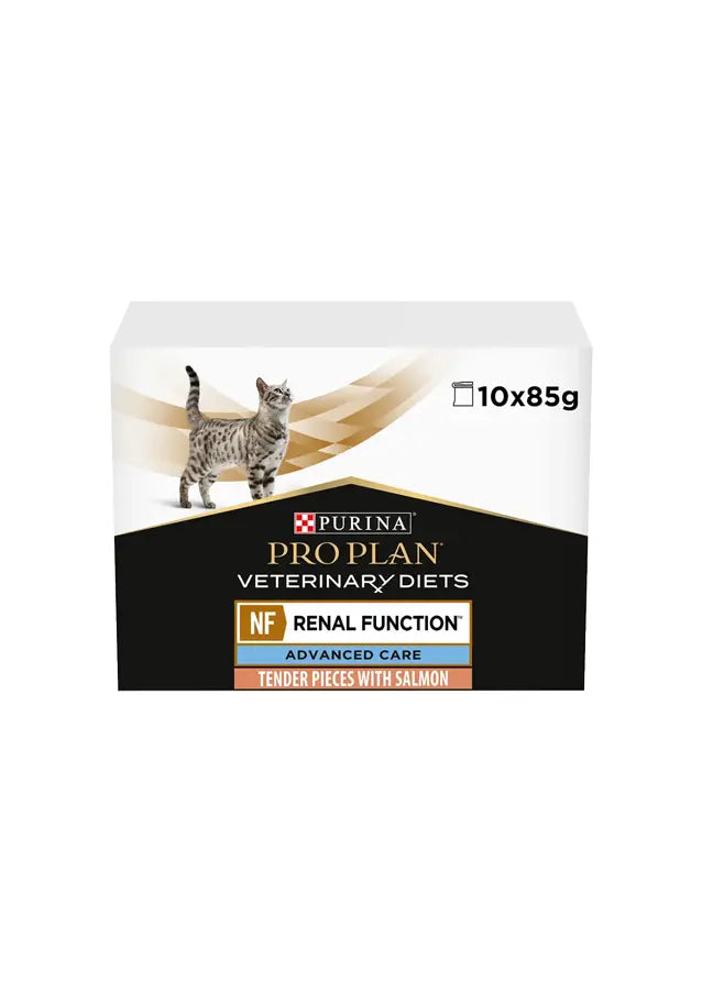 PURINA Pro Plan Veterinary Diets Wet Cat Food NF Renal Function Salmon 10 x 85g PURINA Pro Plan