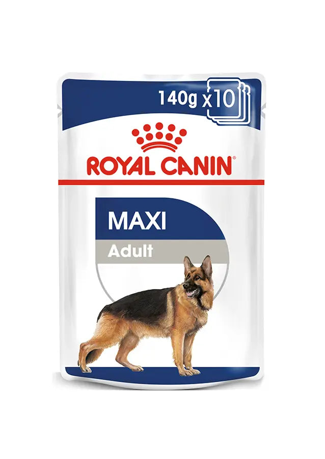 Size Health Nutrition Maxi Adult (WET FOOD - Pouches) 10 x 140g Royal Canin