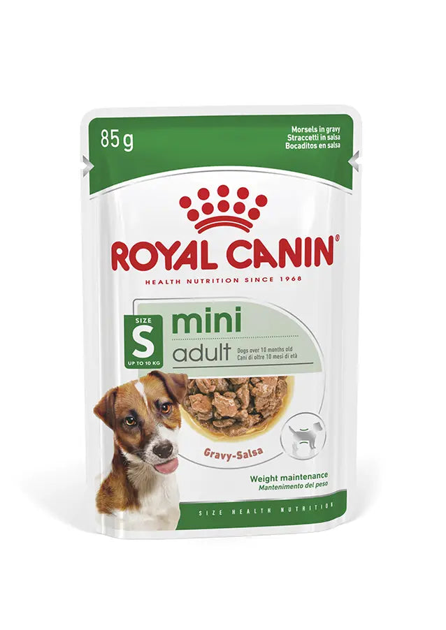 Size Health Nutrition Mini Adult (WET FOOD - Pouches) 12 x 85g Royal Canin