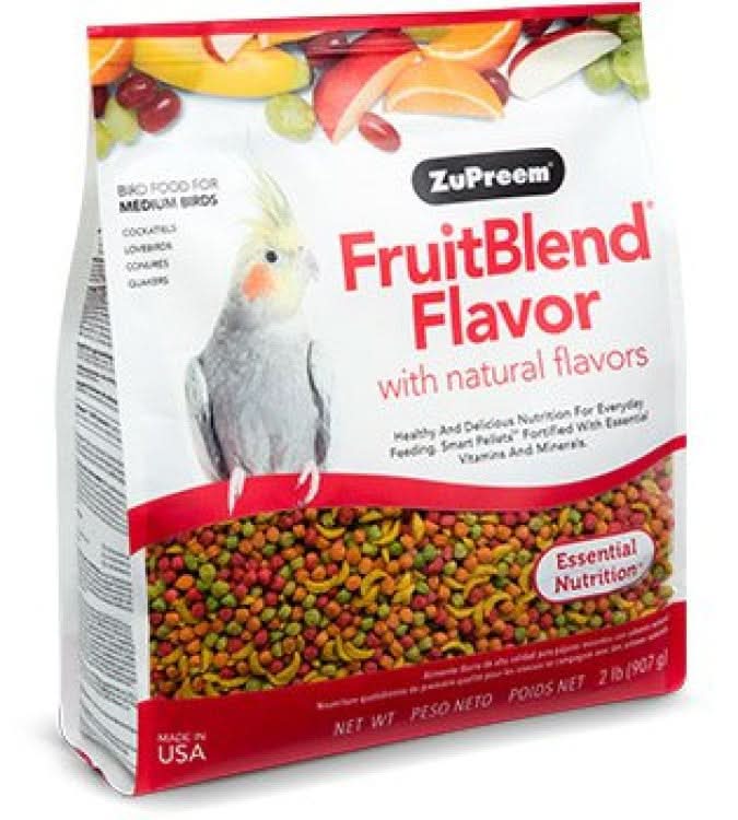 Zupreem FruitBlend Flavor for Medium Size Birds 2 lbs (0.91 kg) Zupreem