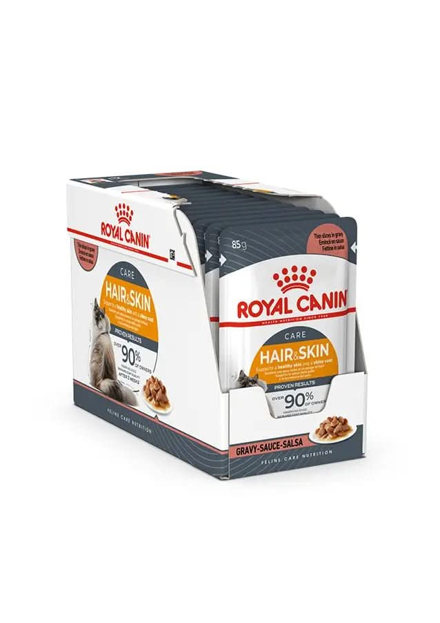 Feline Care Nutrition Hair & Skin Gravy (WET FOOD - Pouches) 12x85g - The City Vet Shop