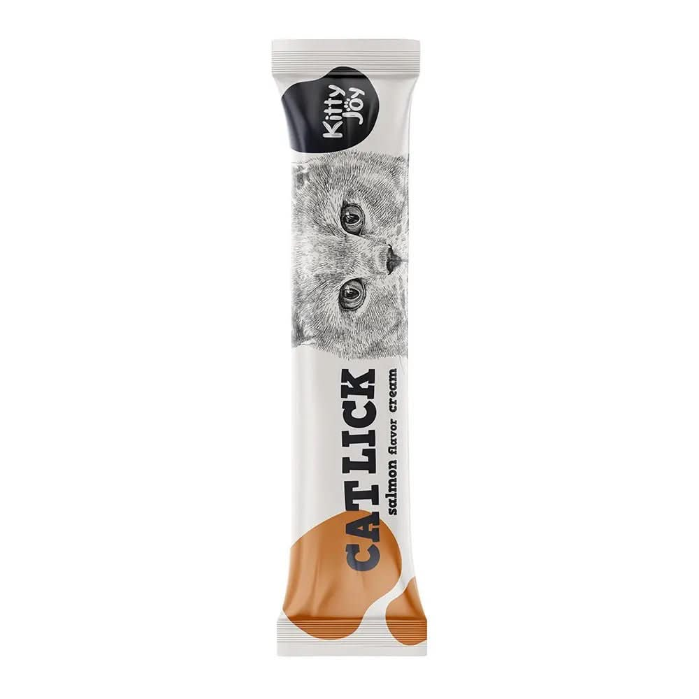 Kitty Joy Cat Lick Chicken + Salmon Flavor Cream Cat Treats (4x15g) 60g - The City Vet Shop