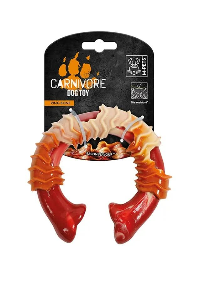 M - PETS Carnivore Ring Bone Dog Toy - The City Vet Shop