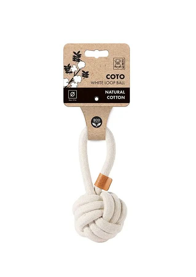 M - PETS Coto Loop Ball Eco Friendly Dog Toy - The City Vet Shop