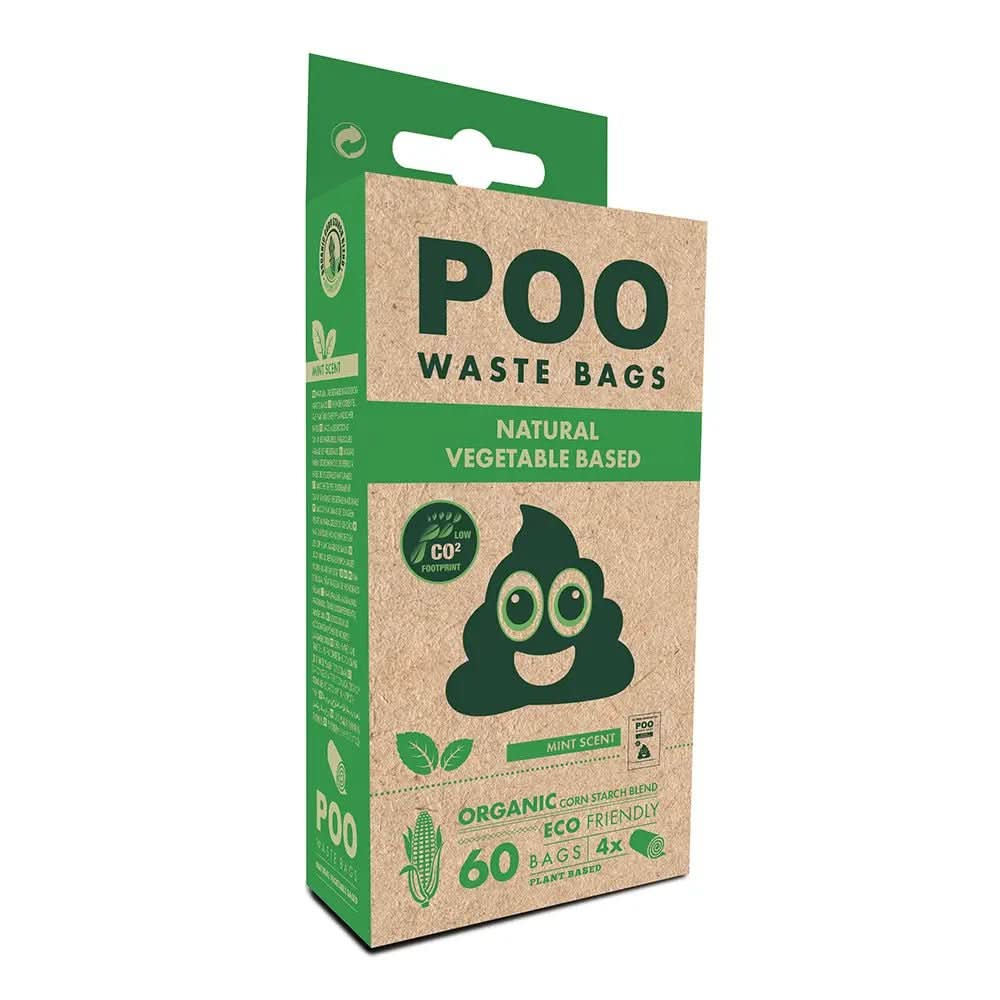 M - PETS Poo Eco Friendly Waste Bags 60 pcs - The City Vet Shop