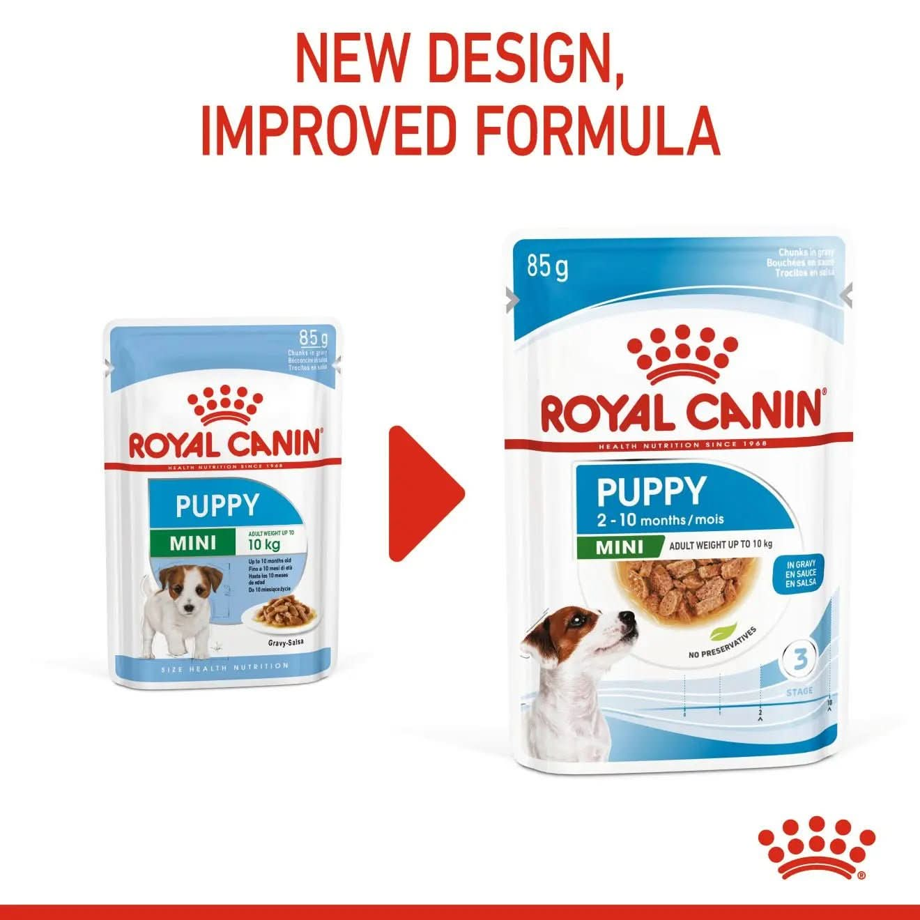 Size Health Nutrition Mini Puppy (WET FOOD - Pouches) 12 x 85g - The City Vet Shop