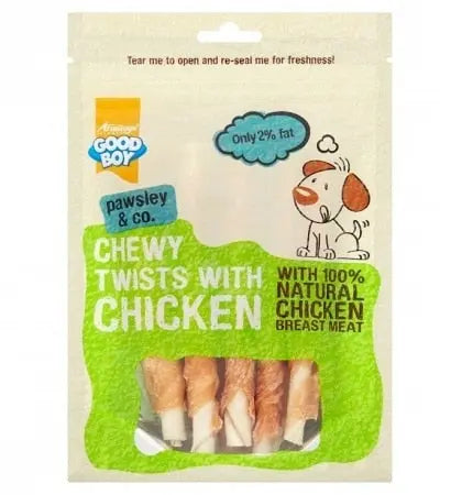 Good Boy Chewy Chicken Twists Dog Treats Armitage