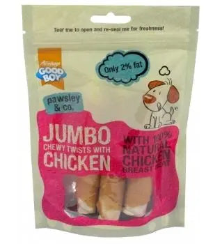 Good Boy Jumbo Chewy Chicken Twists Dog Treats Armitage